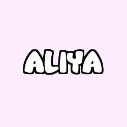 Coloración del nombre ALIYA