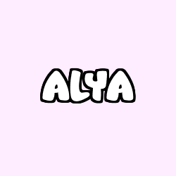 Coloración del nombre ALYA