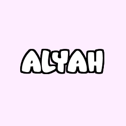 Coloración del nombre ALYAH