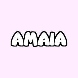 Coloración del nombre AMAIA