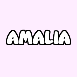 Coloración del nombre AMALIA