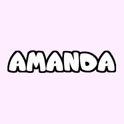 Coloración del nombre AMANDA