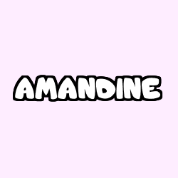 Coloración del nombre AMANDINE