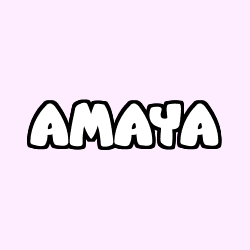 Coloración del nombre AMAYA