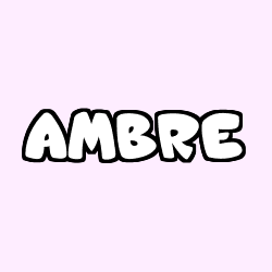 Coloración del nombre AMBRE
