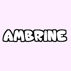 Coloración del nombre AMBRINE