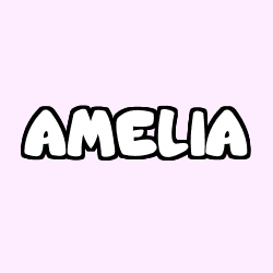 Coloración del nombre AMELIA