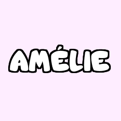 Coloración del nombre AMÉLIE