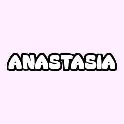 Coloración del nombre ANASTASIA