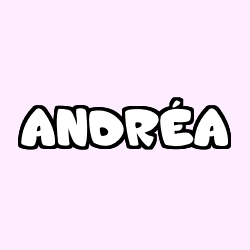 Coloración del nombre ANDRÉA