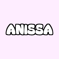Coloración del nombre ANISSA