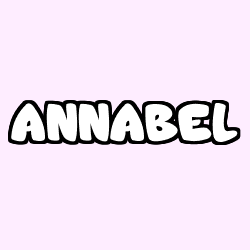 Coloración del nombre ANNABEL
