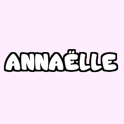 Coloración del nombre ANNAËLLE