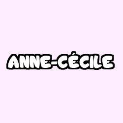 Coloración del nombre ANNE-CÉCILE