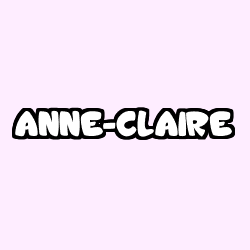 Coloración del nombre ANNE-CLAIRE