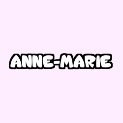 Coloración del nombre ANNE-MARIE