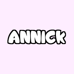Coloración del nombre ANNICK