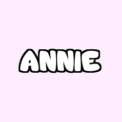 Coloración del nombre ANNIE