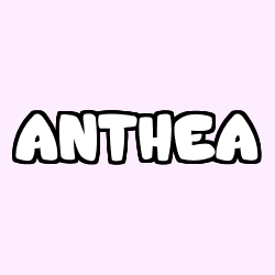 Coloración del nombre ANTHEA