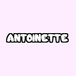 Coloración del nombre ANTOINETTE