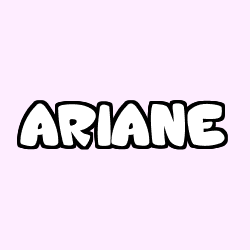 Coloración del nombre ARIANE