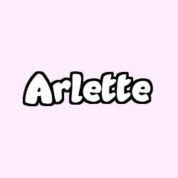 Coloración del nombre Arlette