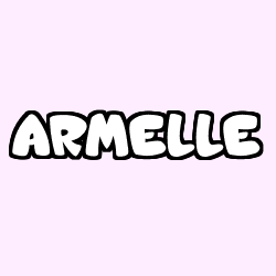 Coloración del nombre ARMELLE