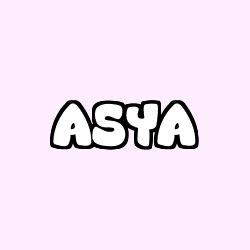Coloración del nombre ASYA
