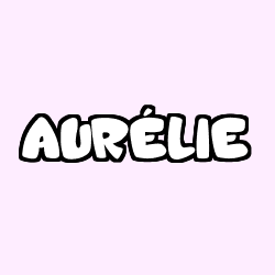 Coloración del nombre AURÉLIE