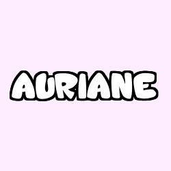 Coloración del nombre AURIANE