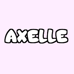 Coloración del nombre AXELLE