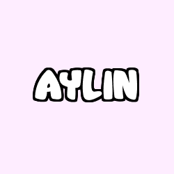 Coloración del nombre AYLIN