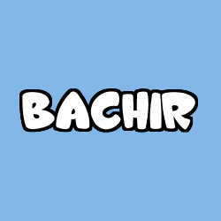 Coloración del nombre BACHIR