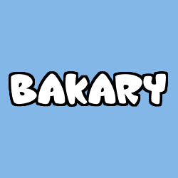 Coloración del nombre BAKARY