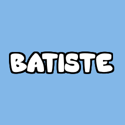 Coloración del nombre BATISTE