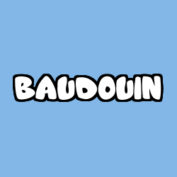 Coloración del nombre BAUDOUIN