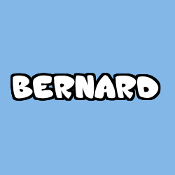 Coloración del nombre BERNARD