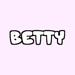 Coloración del nombre BETTY