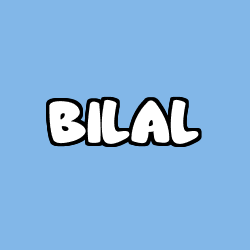 Coloración del nombre BILAL