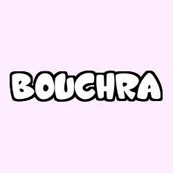 Coloración del nombre BOUCHRA