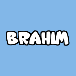 Coloración del nombre BRAHIM