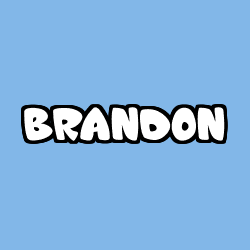 Coloración del nombre BRANDON