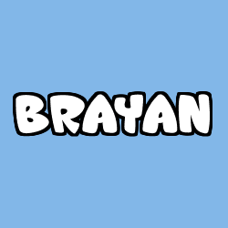 Coloración del nombre BRAYAN