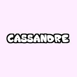 Coloración del nombre CASSANDRE