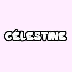 Coloración del nombre CÉLESTINE