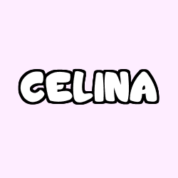 Coloración del nombre CELINA