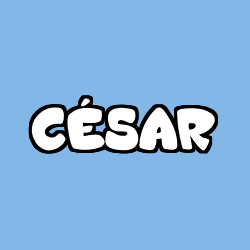 Coloración del nombre CÉSAR