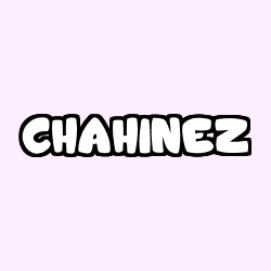 Coloración del nombre CHAHINEZ