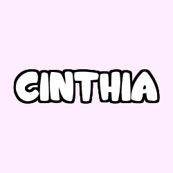 Coloración del nombre CINTHIA