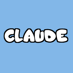 Coloración del nombre CLAUDE